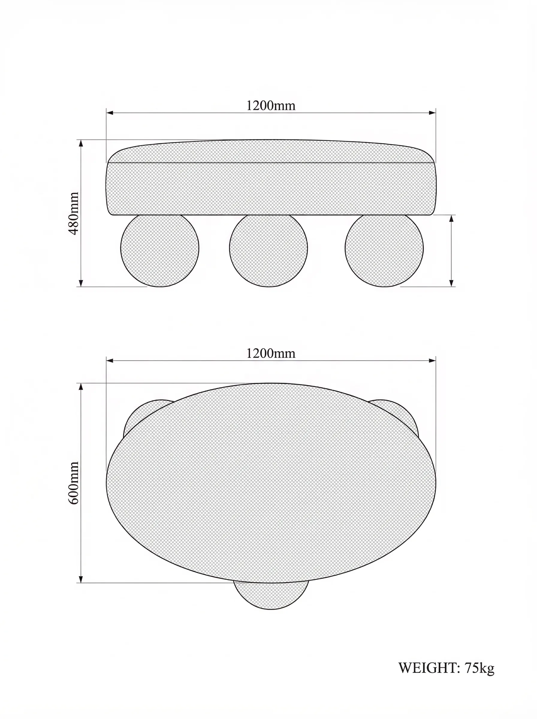 Sfera technical drawing