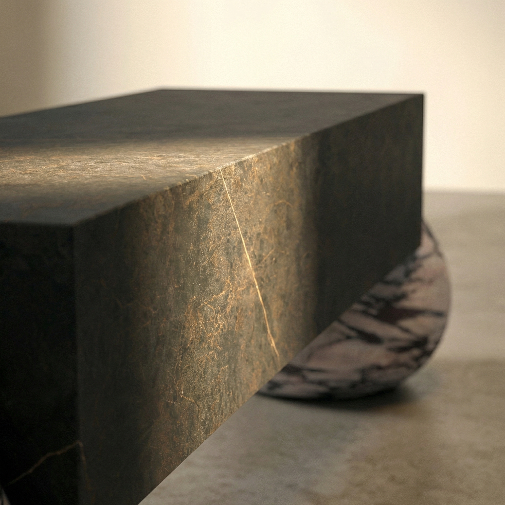 Flint surface detail — the stone's texture and mineral depth under close light