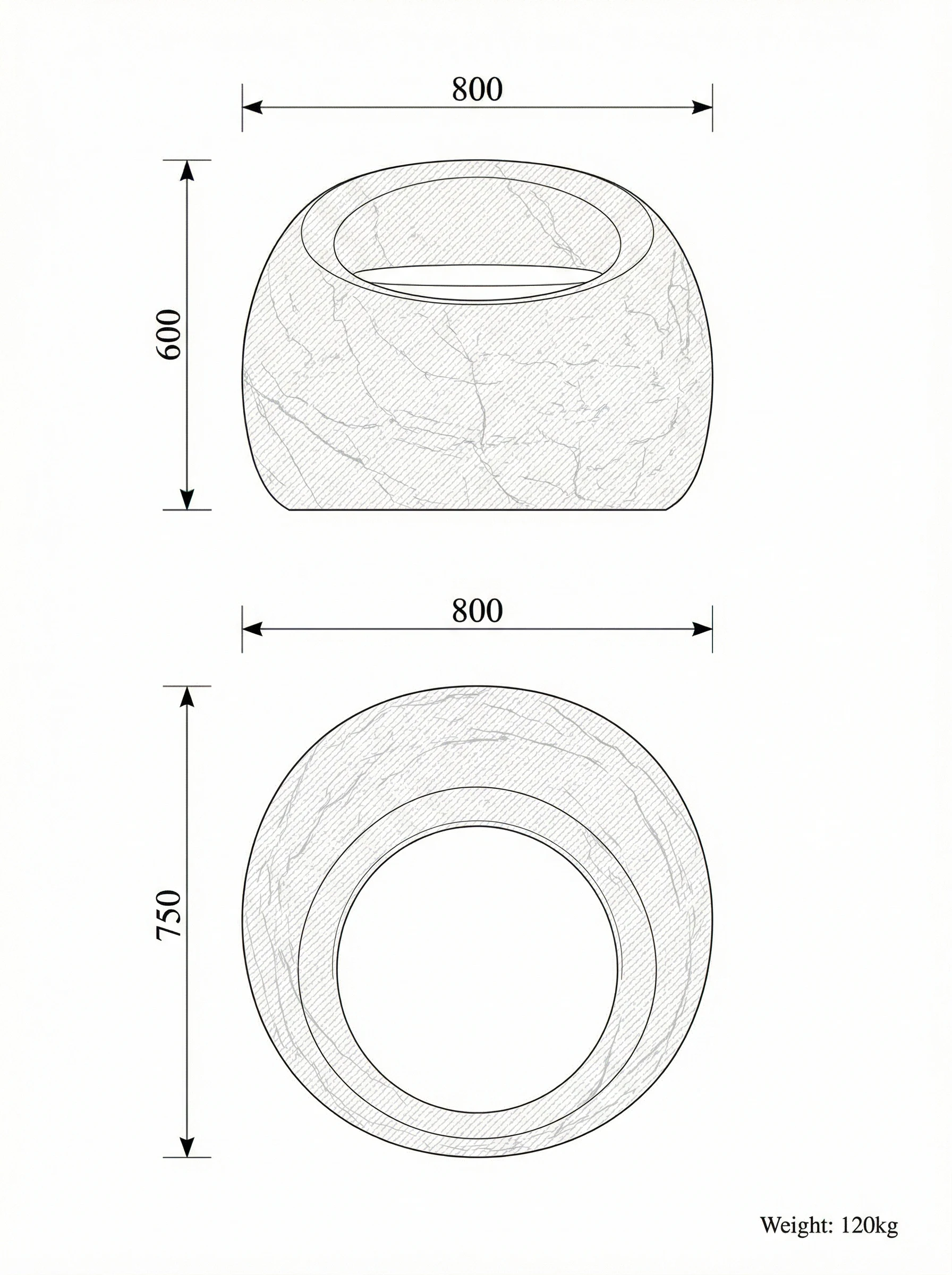 Segno technical drawing
