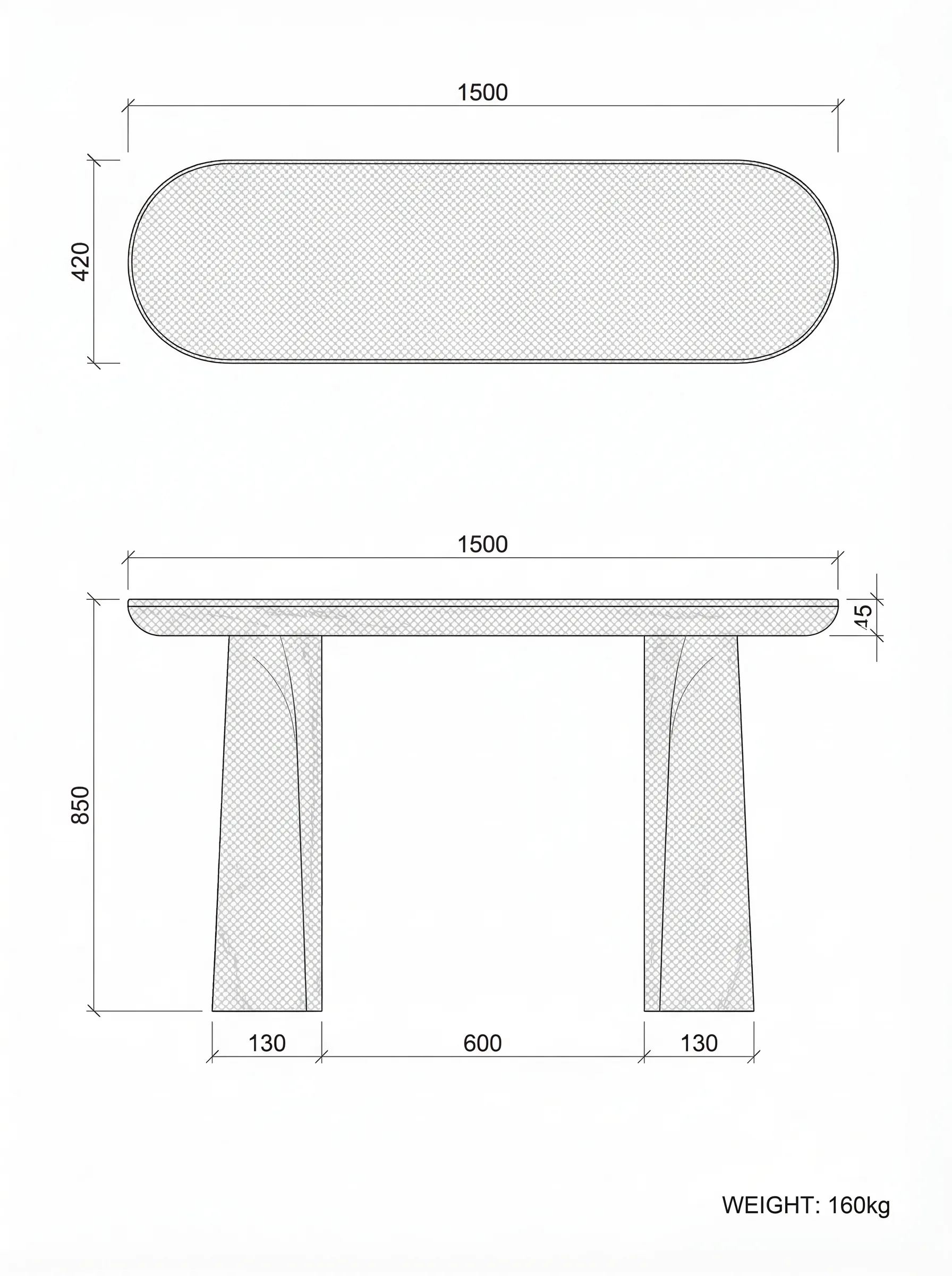 Onda technical drawing