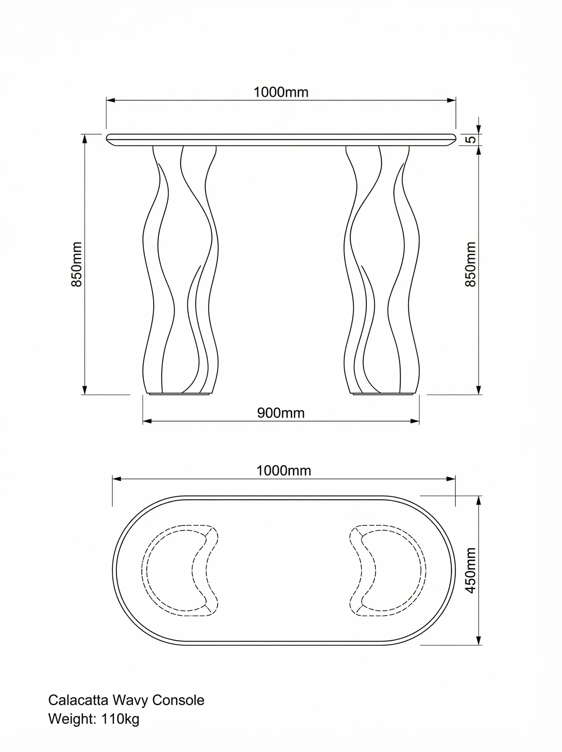 Serpente technical drawing