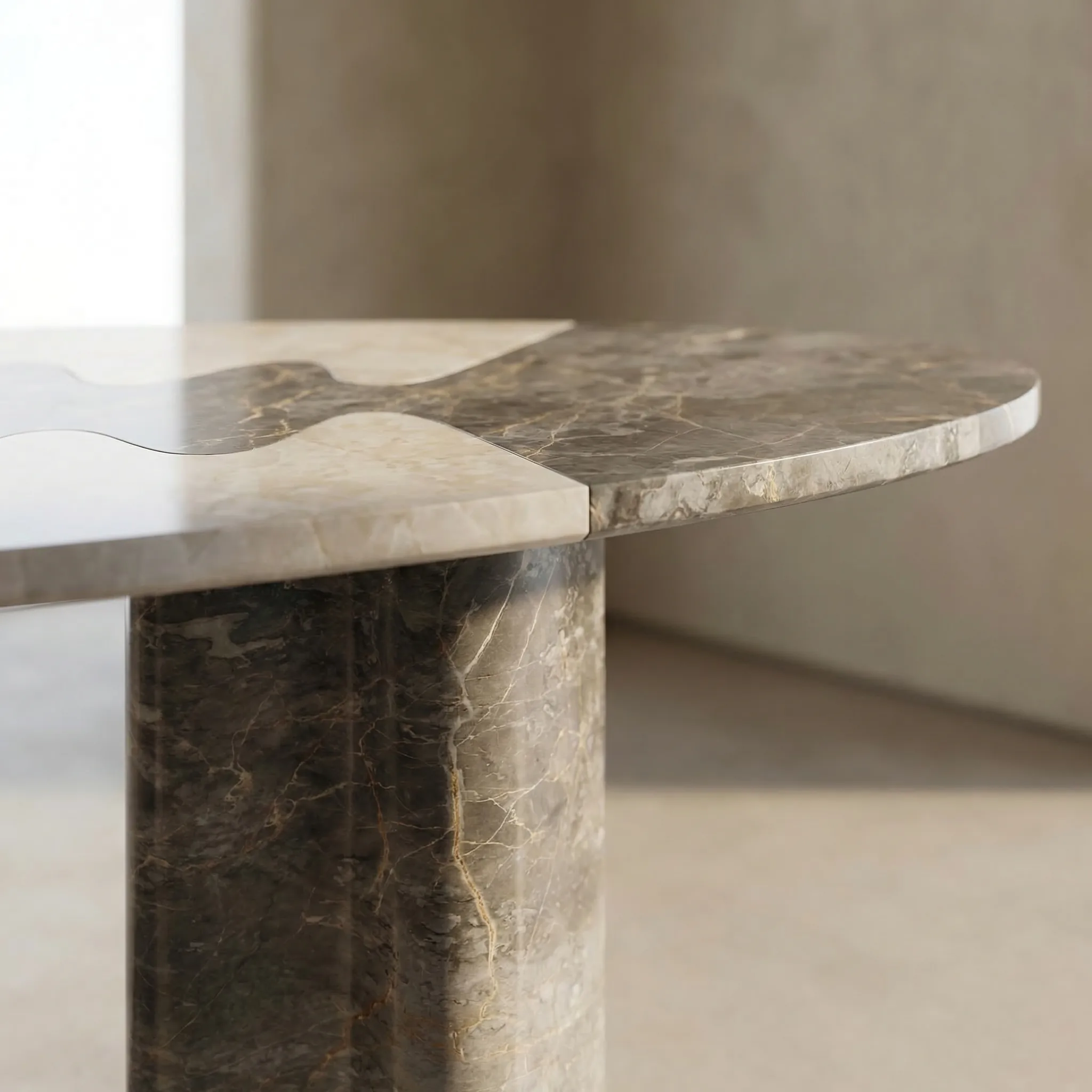 Lavanche construction detail — stone meeting stone