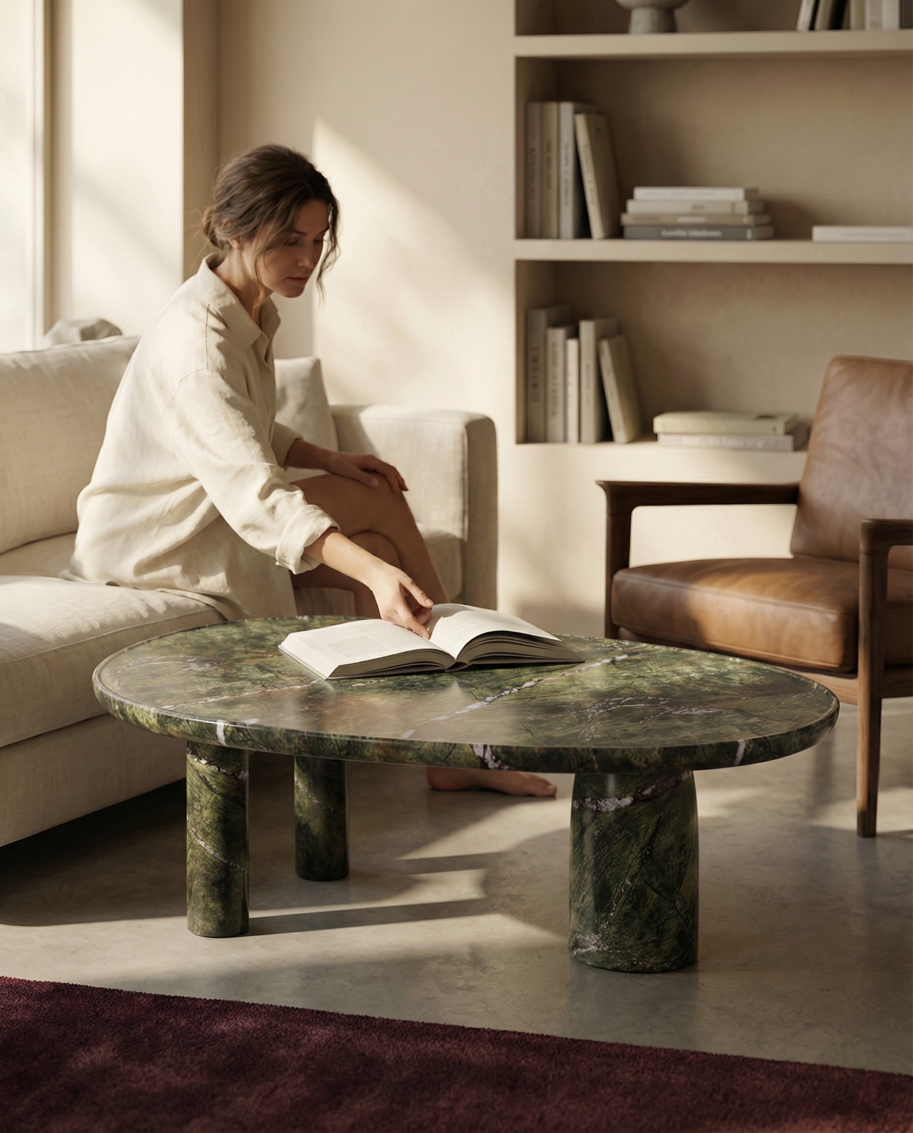 Icaro side table — scale reference