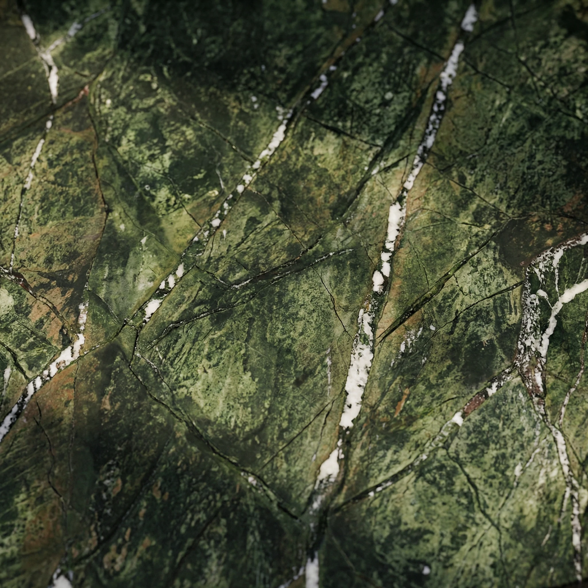 Marble veining detail on Icaro top