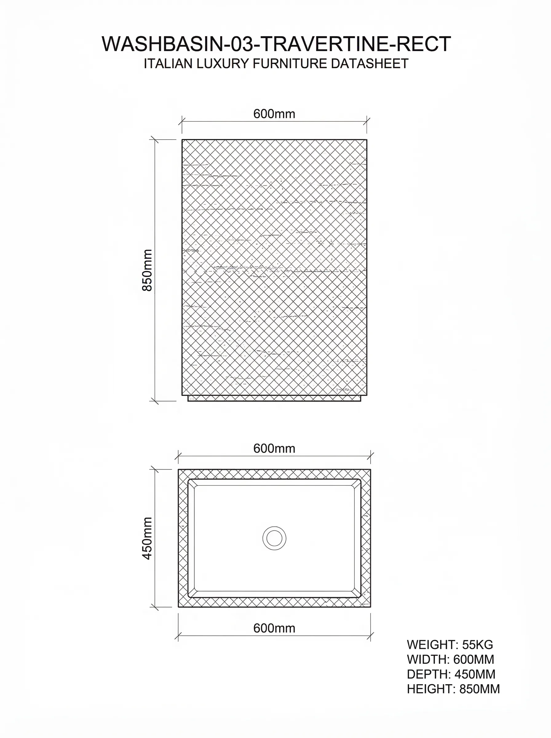 Blocco technical drawing