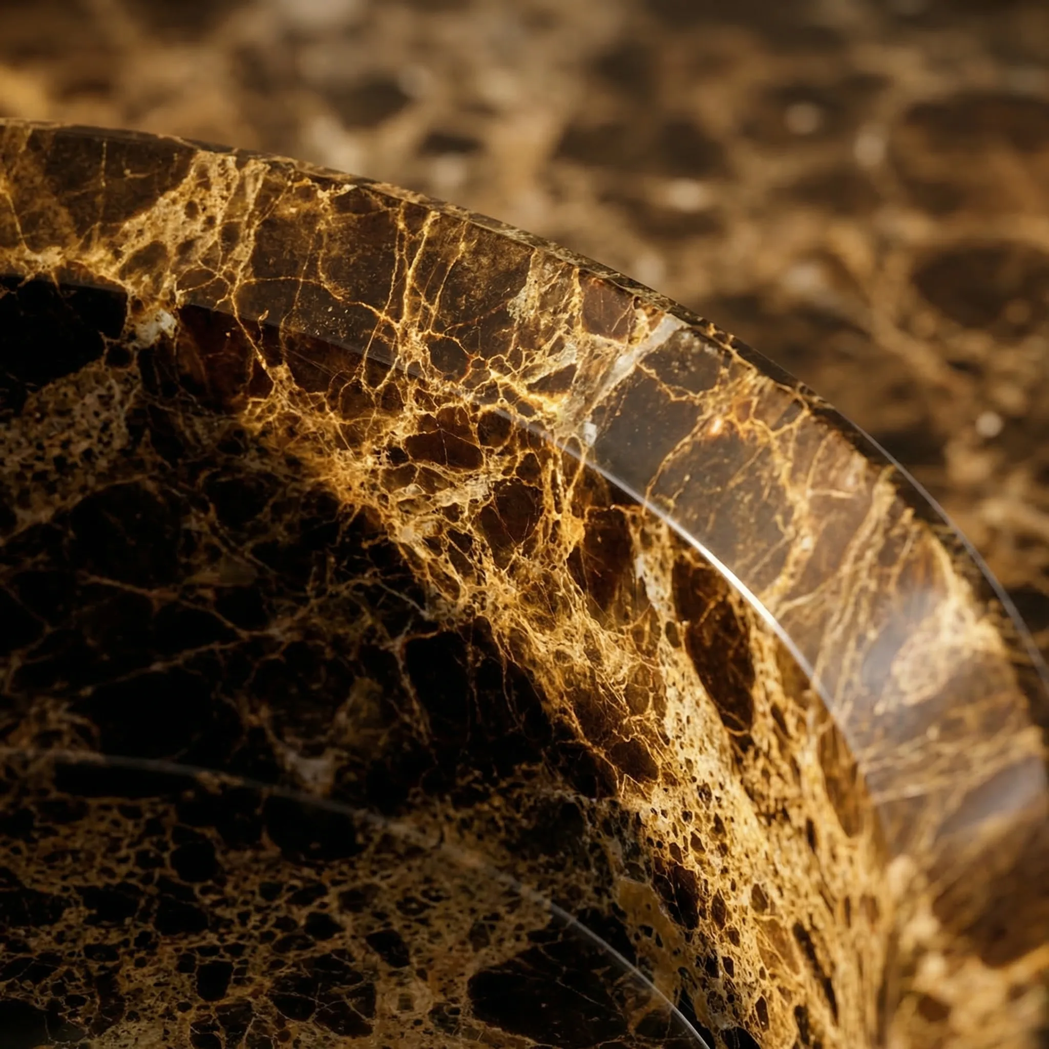 Circle Small marble veining