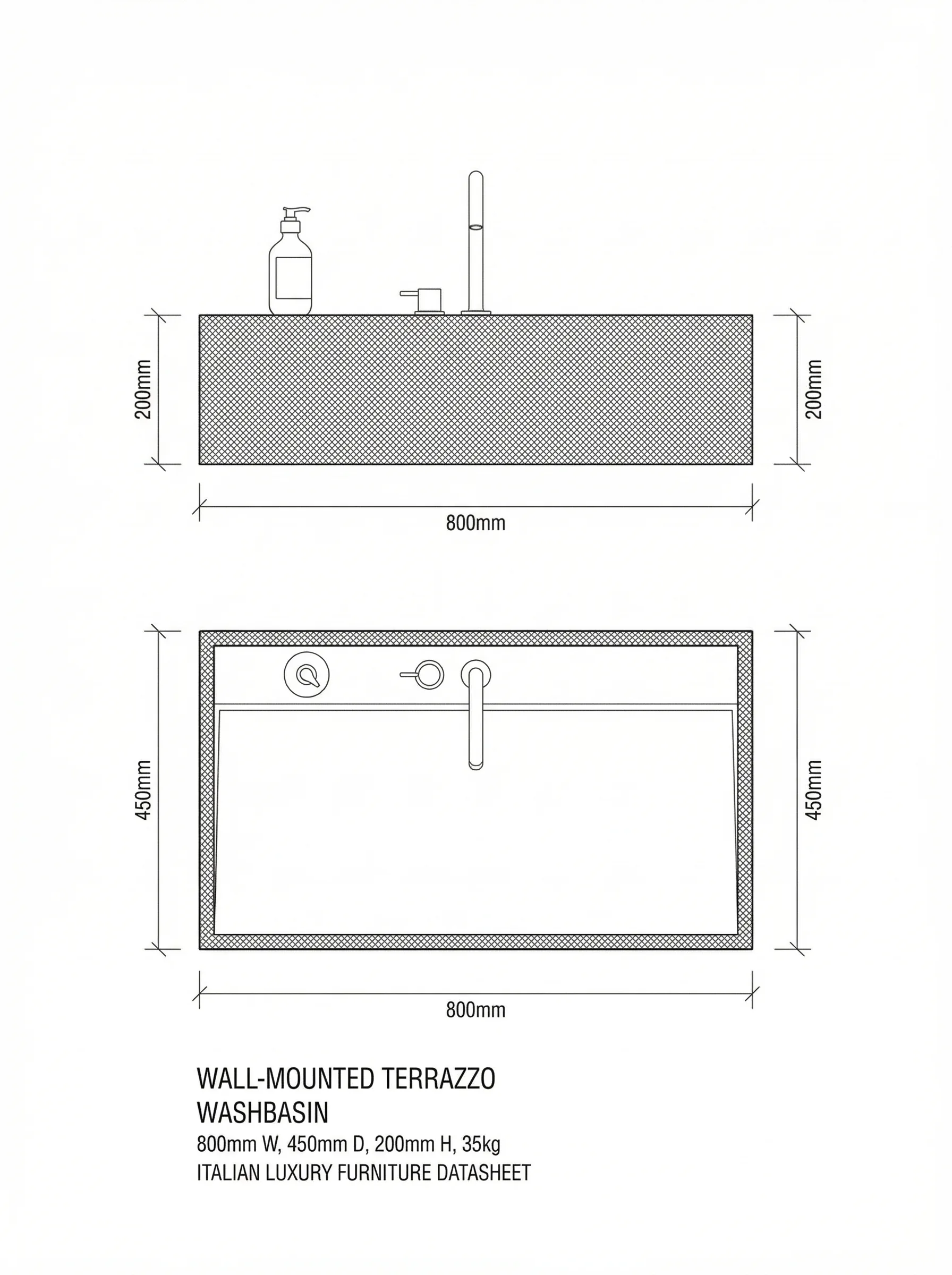 Frammento technical drawing