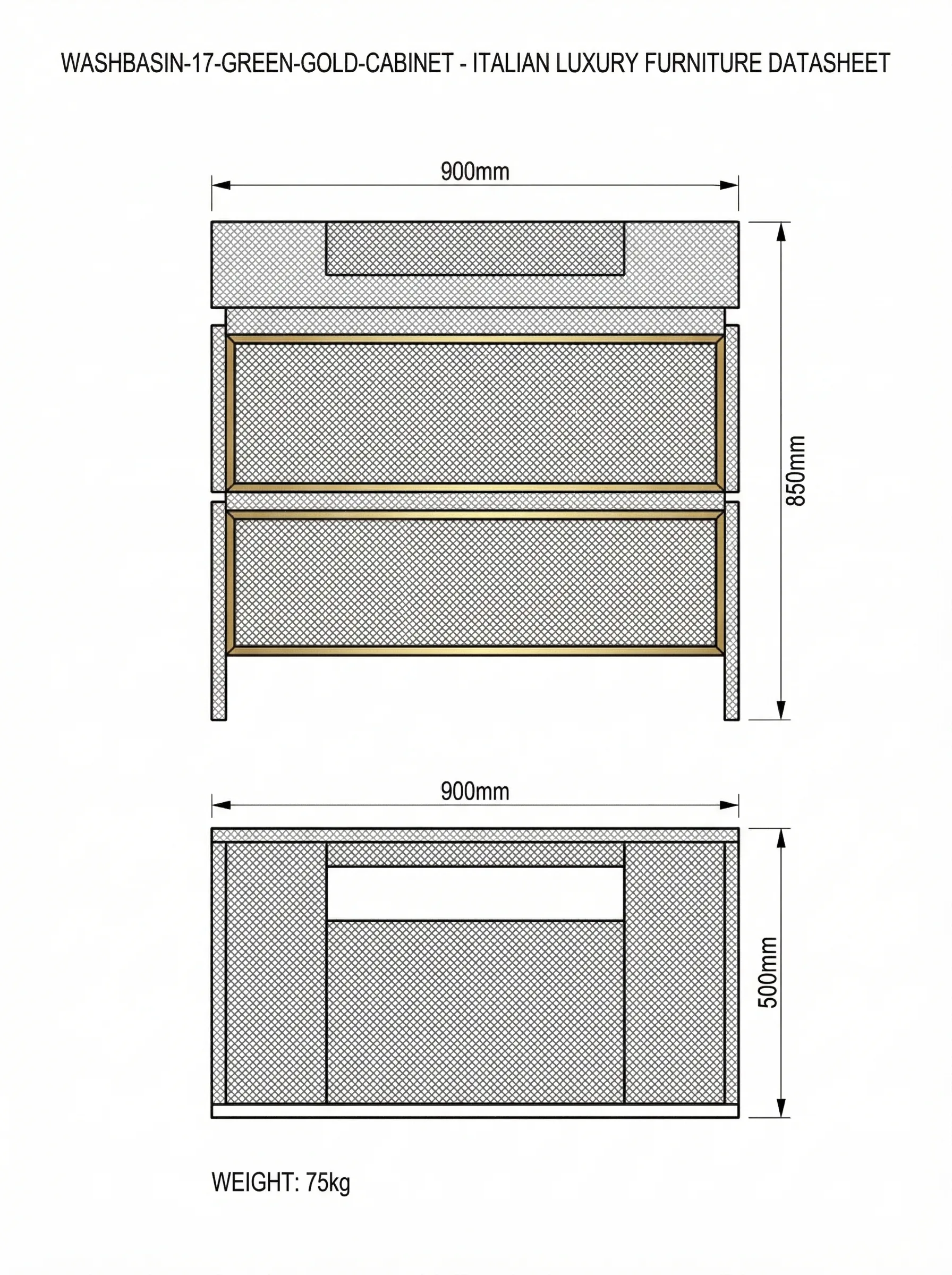 Selva technical drawing