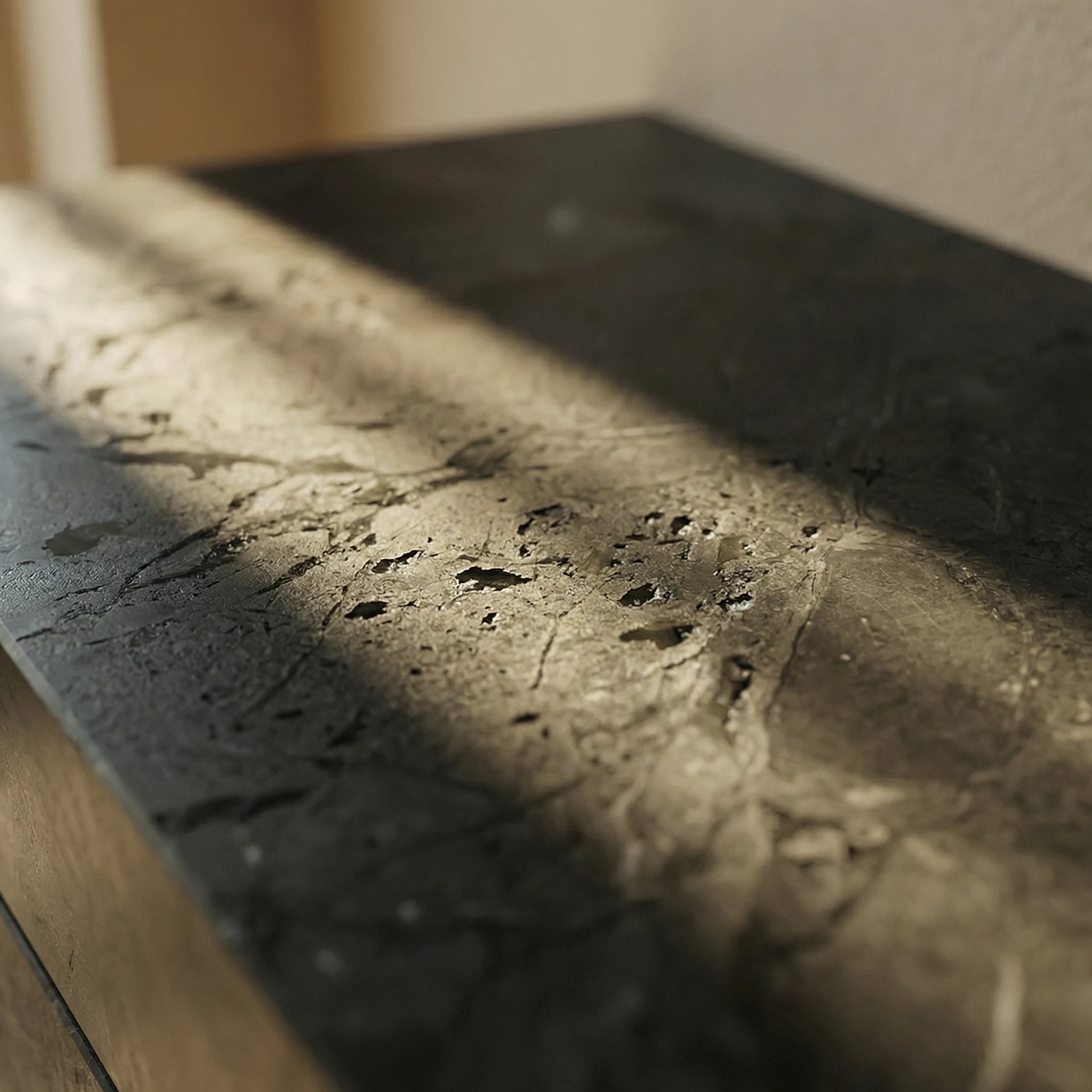 Punta Due fluted surface and steel frame detail