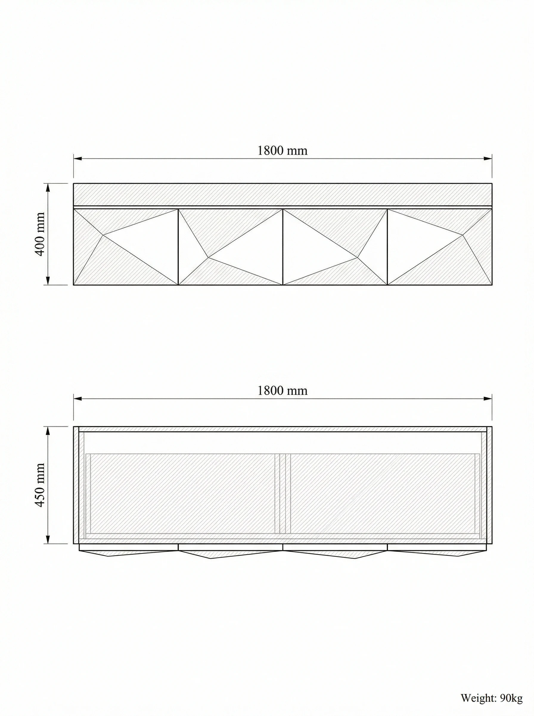 Punta Due technical drawing
