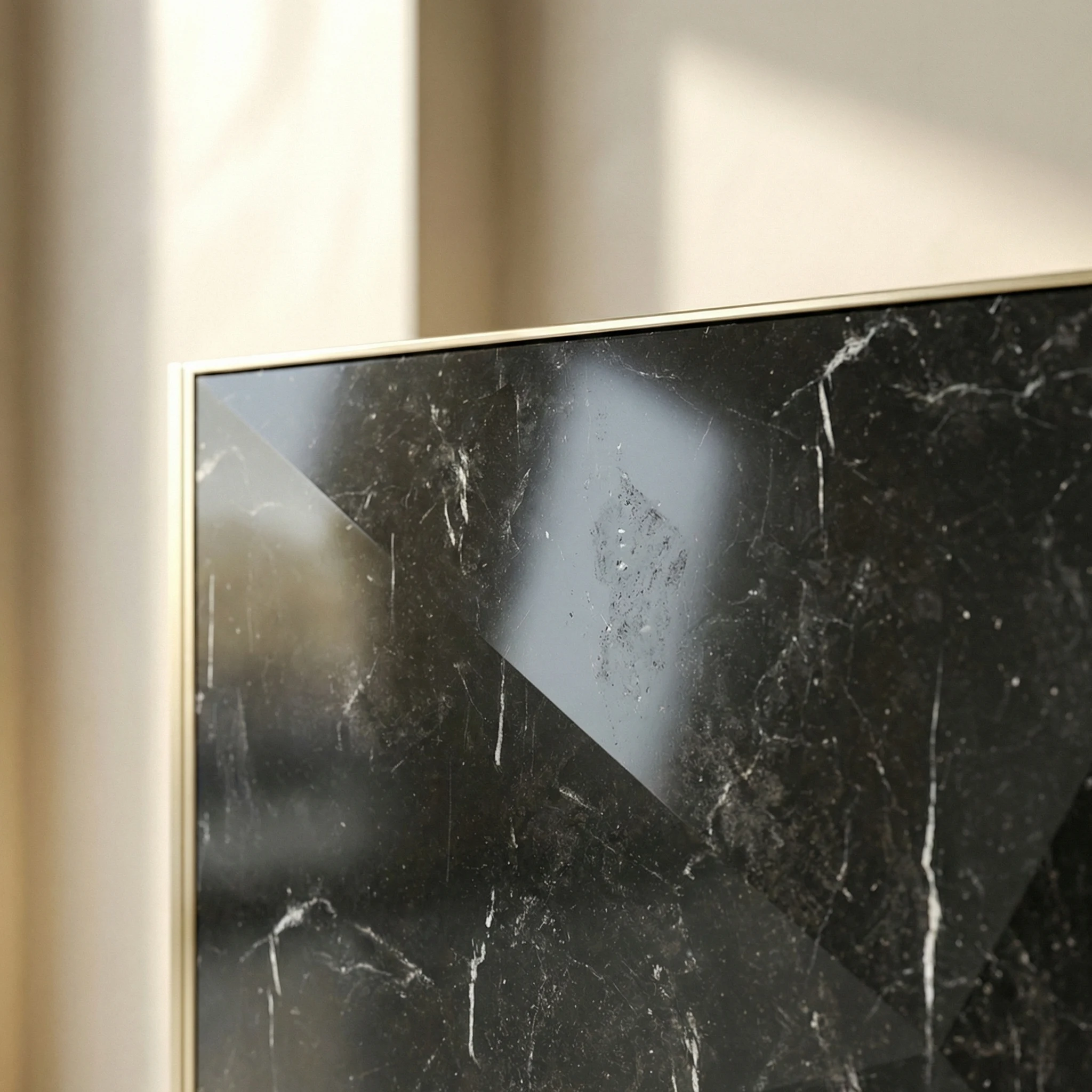 Punta surface and brass frame detail