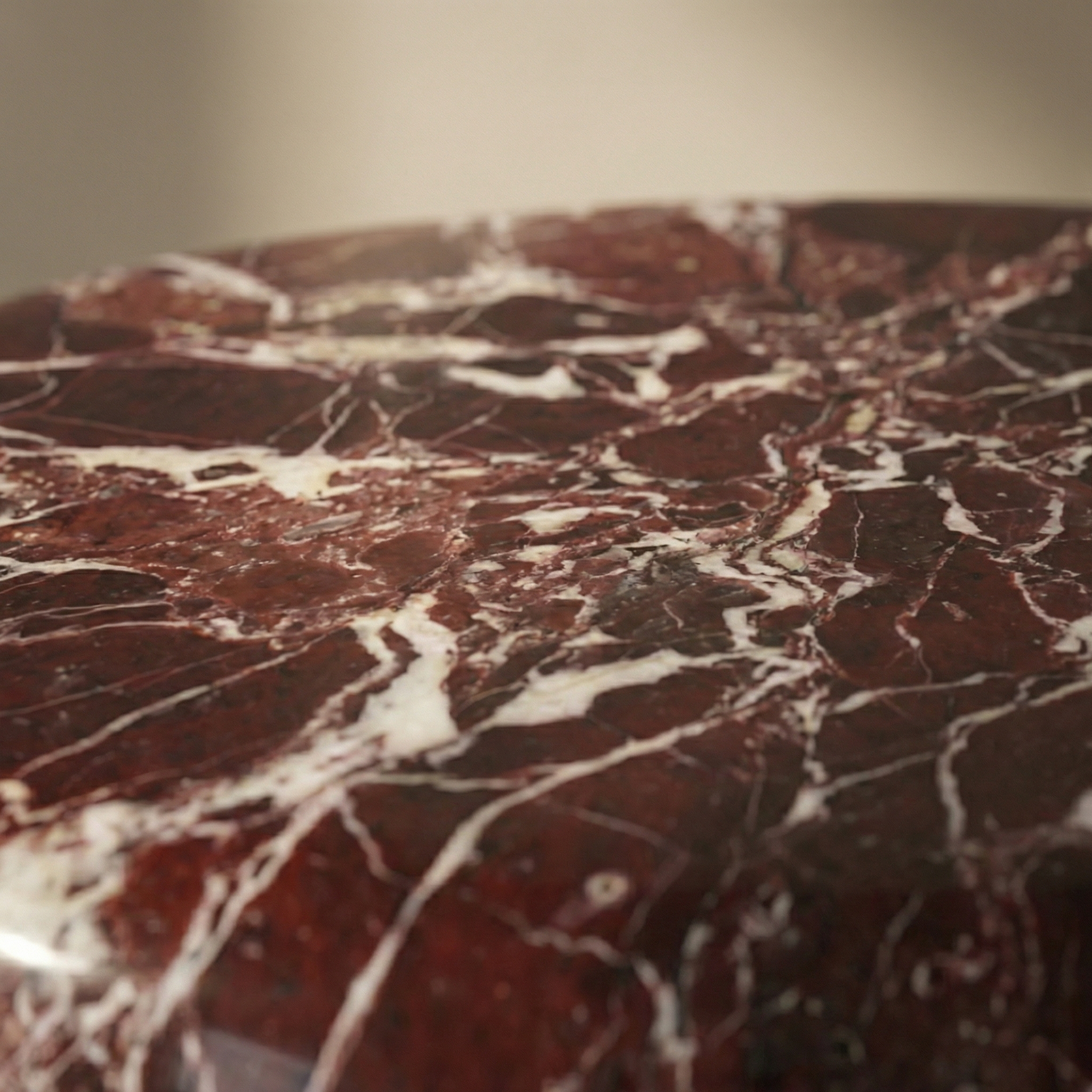 Travertino Romano surface texture — honed finish with natural voids