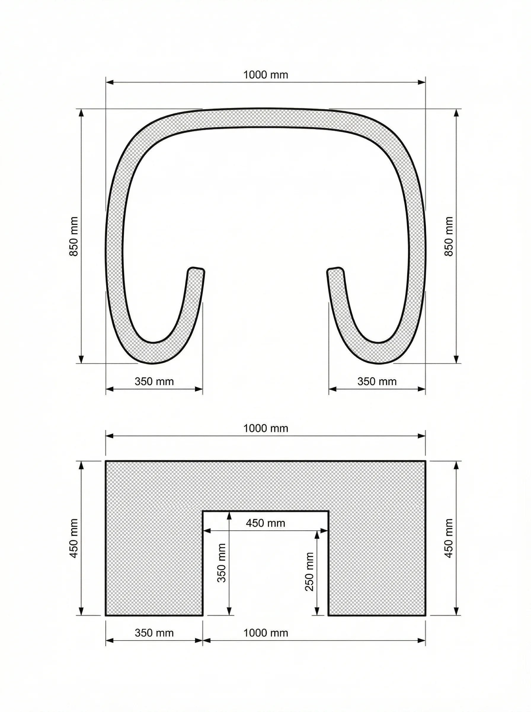 Riccio technical drawing