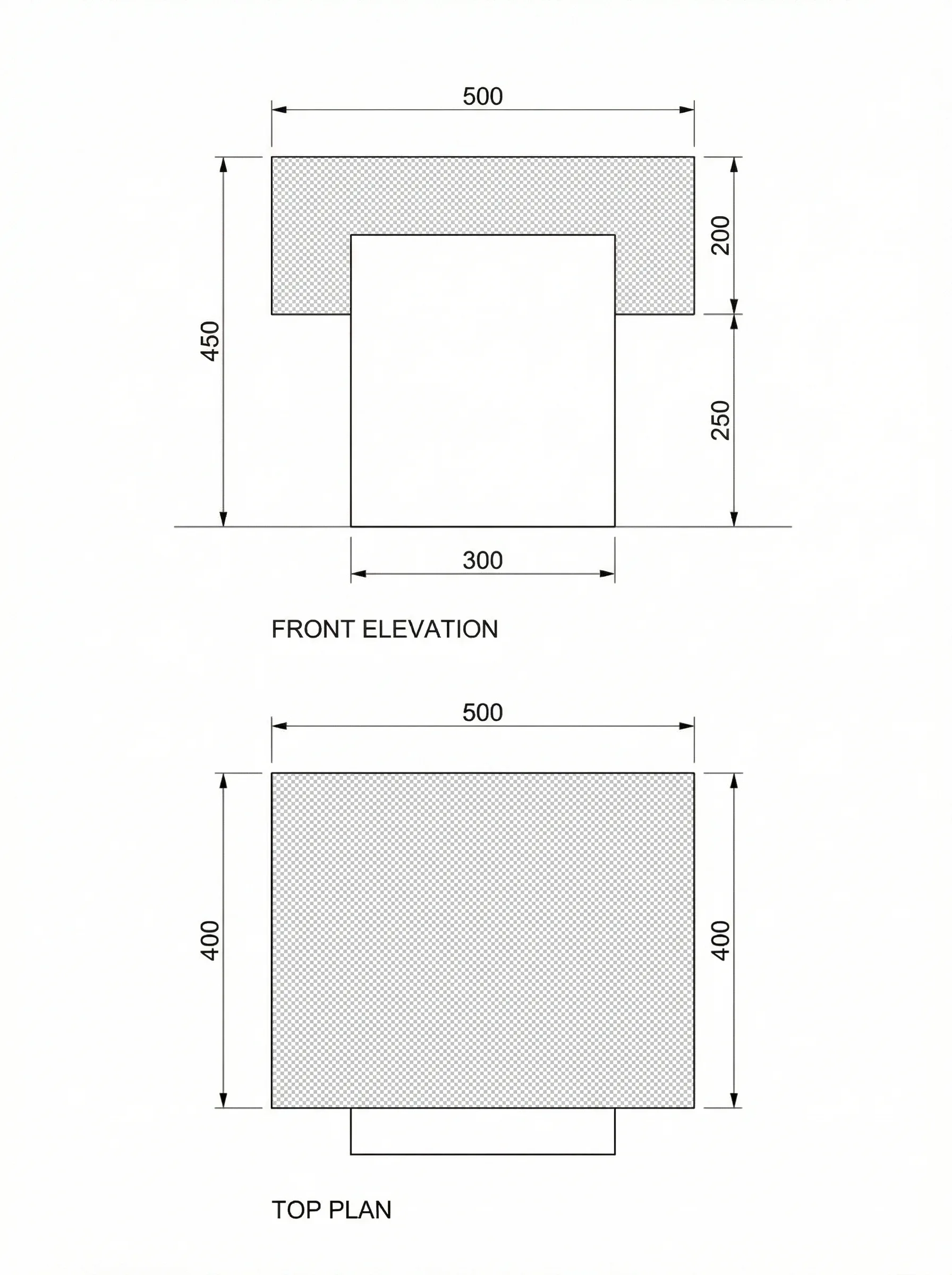 Zolla technical drawing