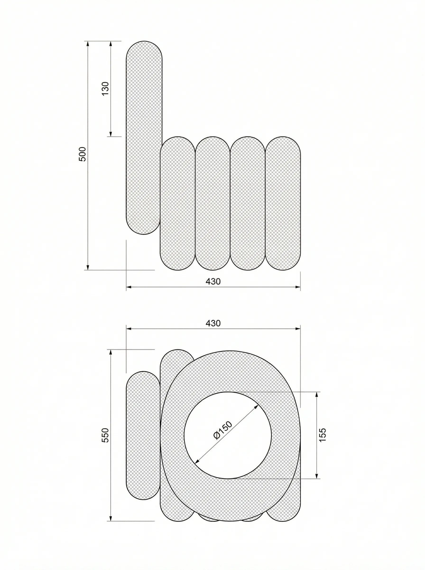 Spirale technical drawing