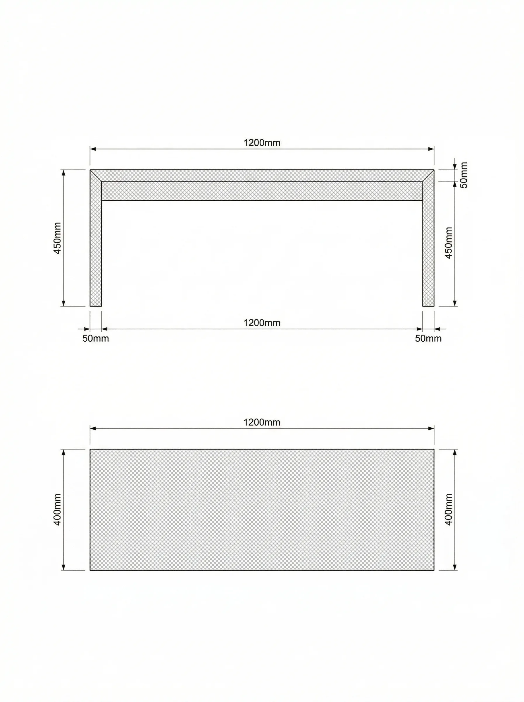 Getto technical drawing