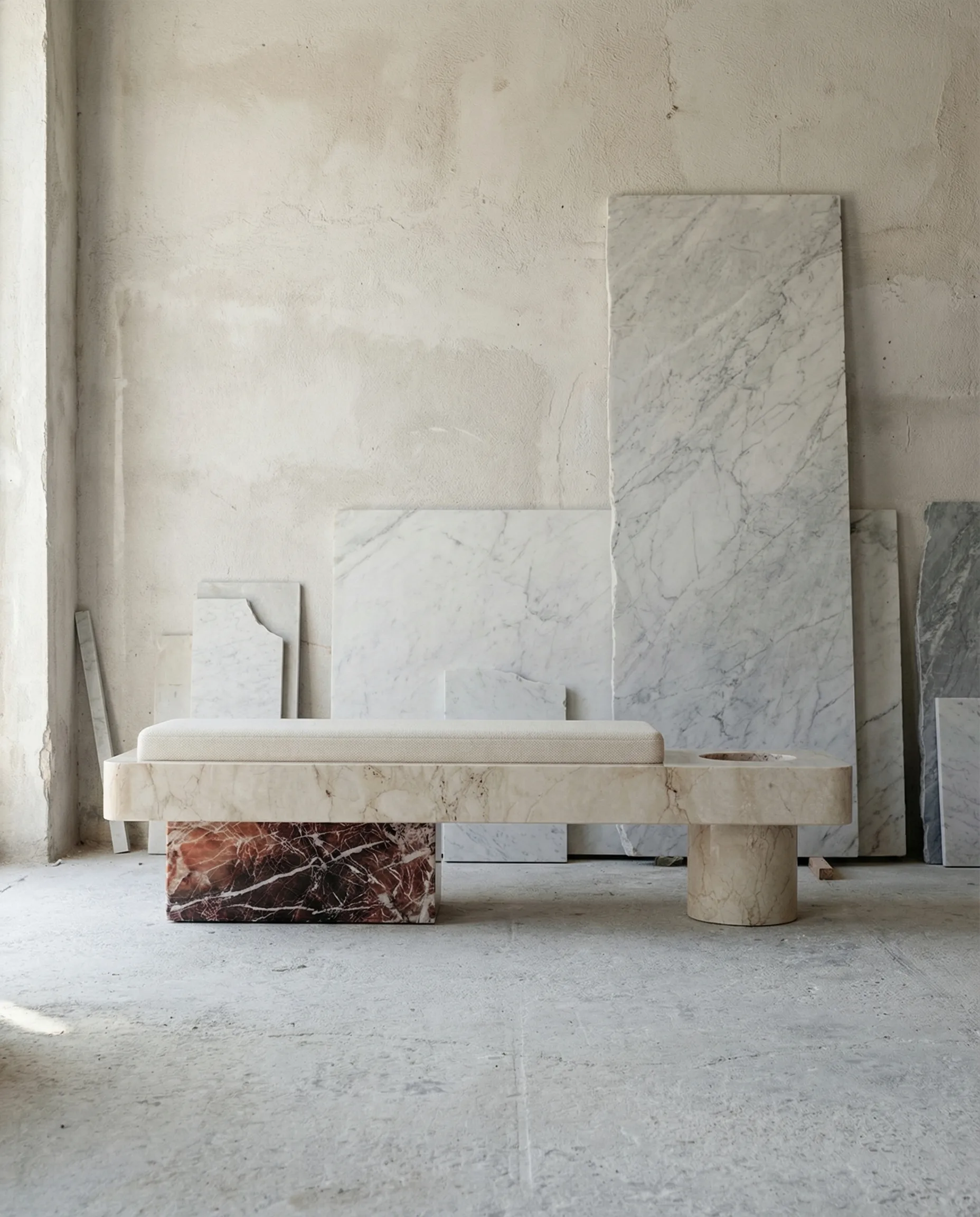 Giacitura in the atelier