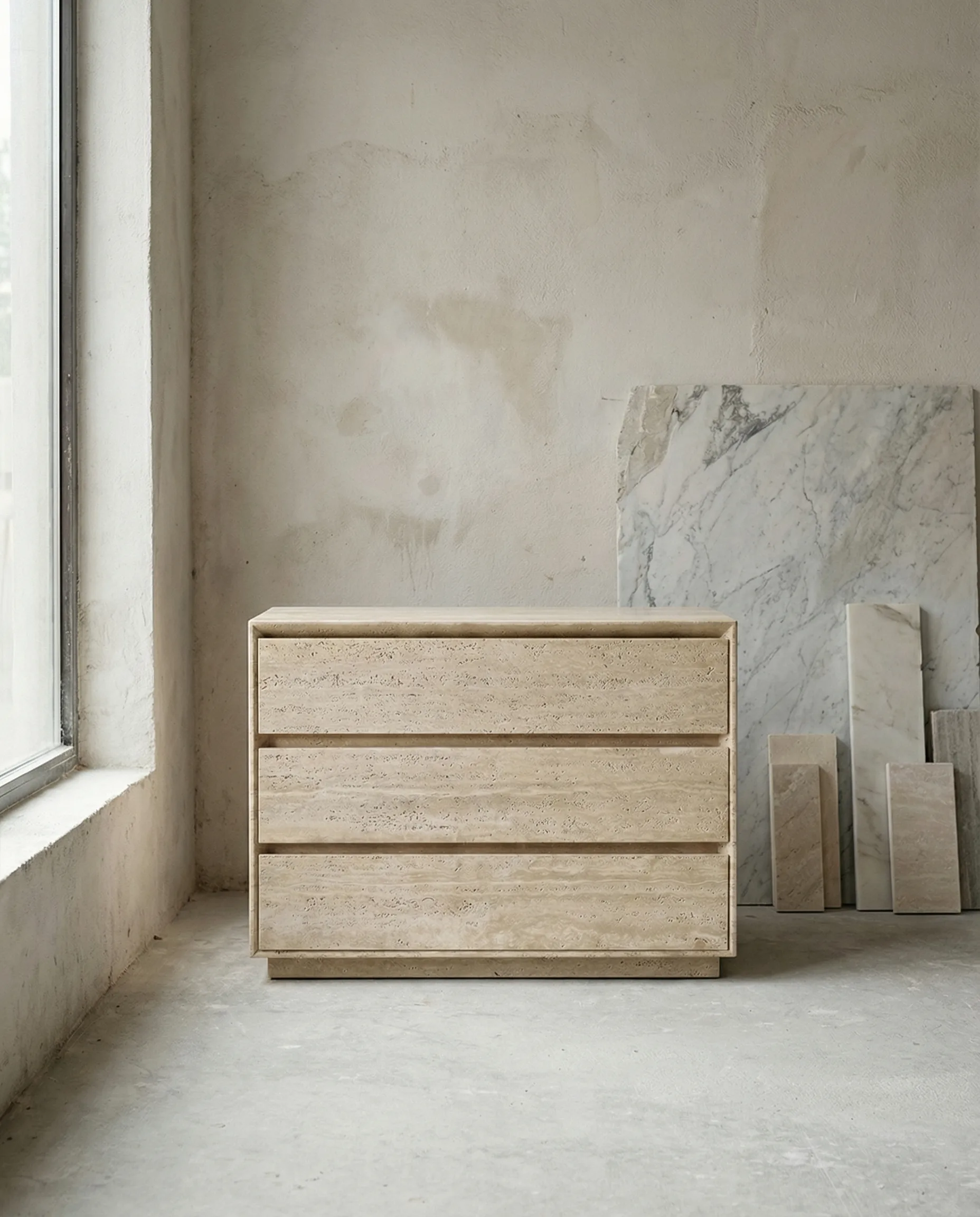 Cassetto in the atelier