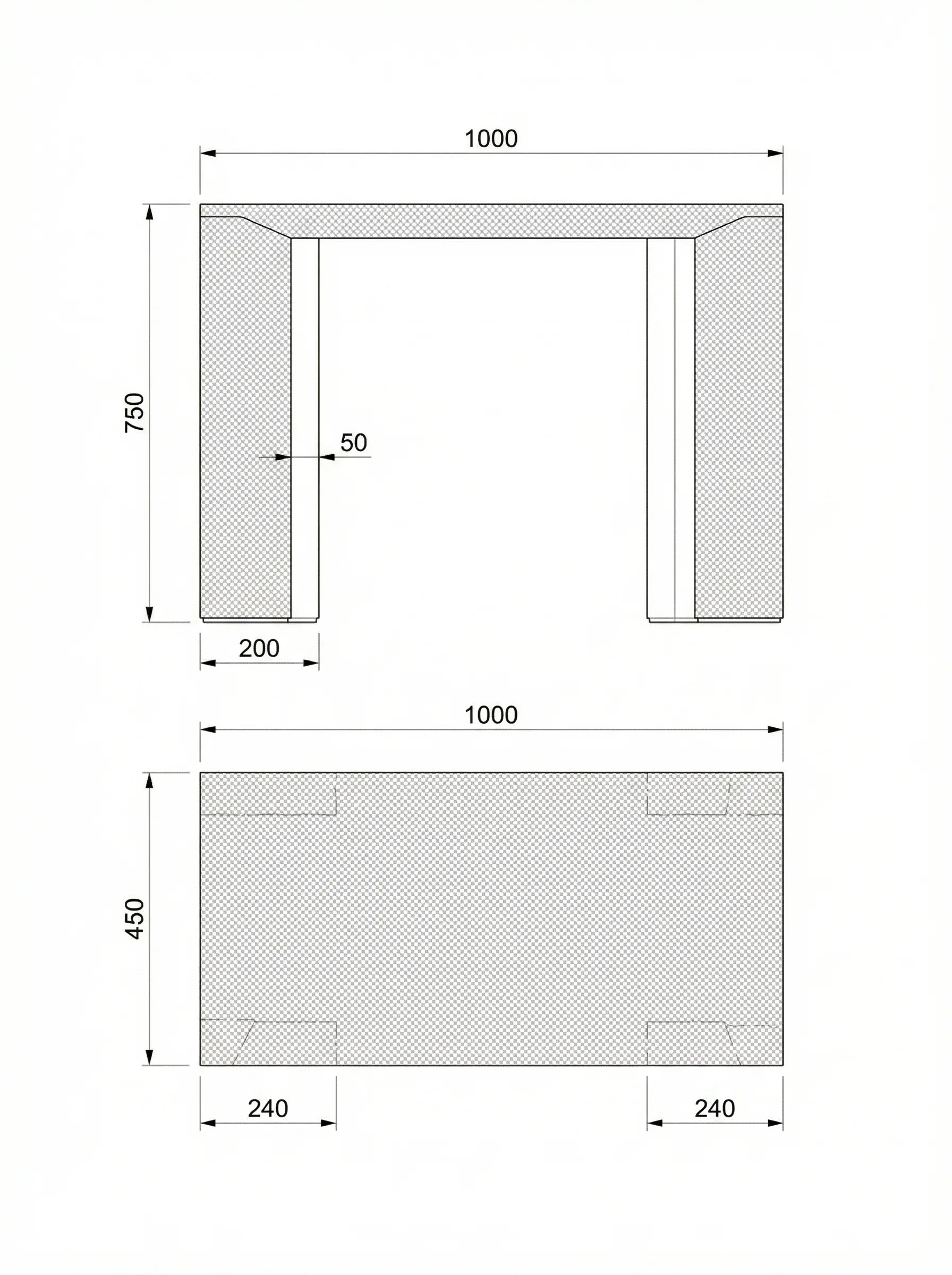 Angolo technical drawing