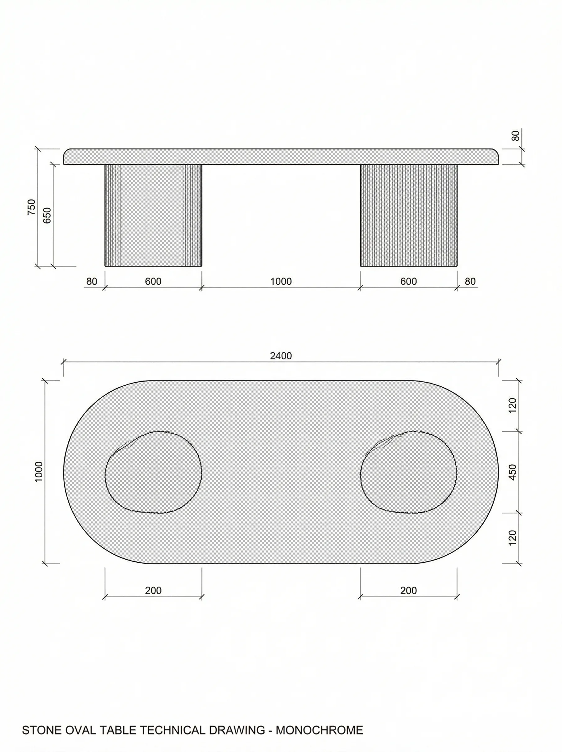 Bivio technical drawing