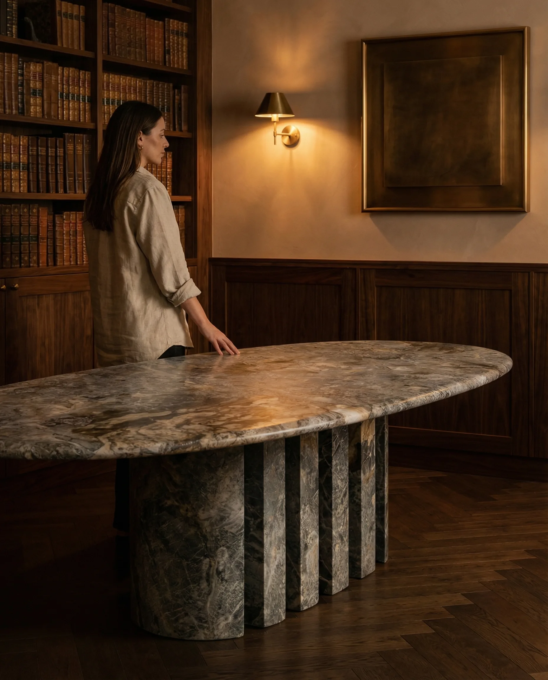 Colonnato at human scale