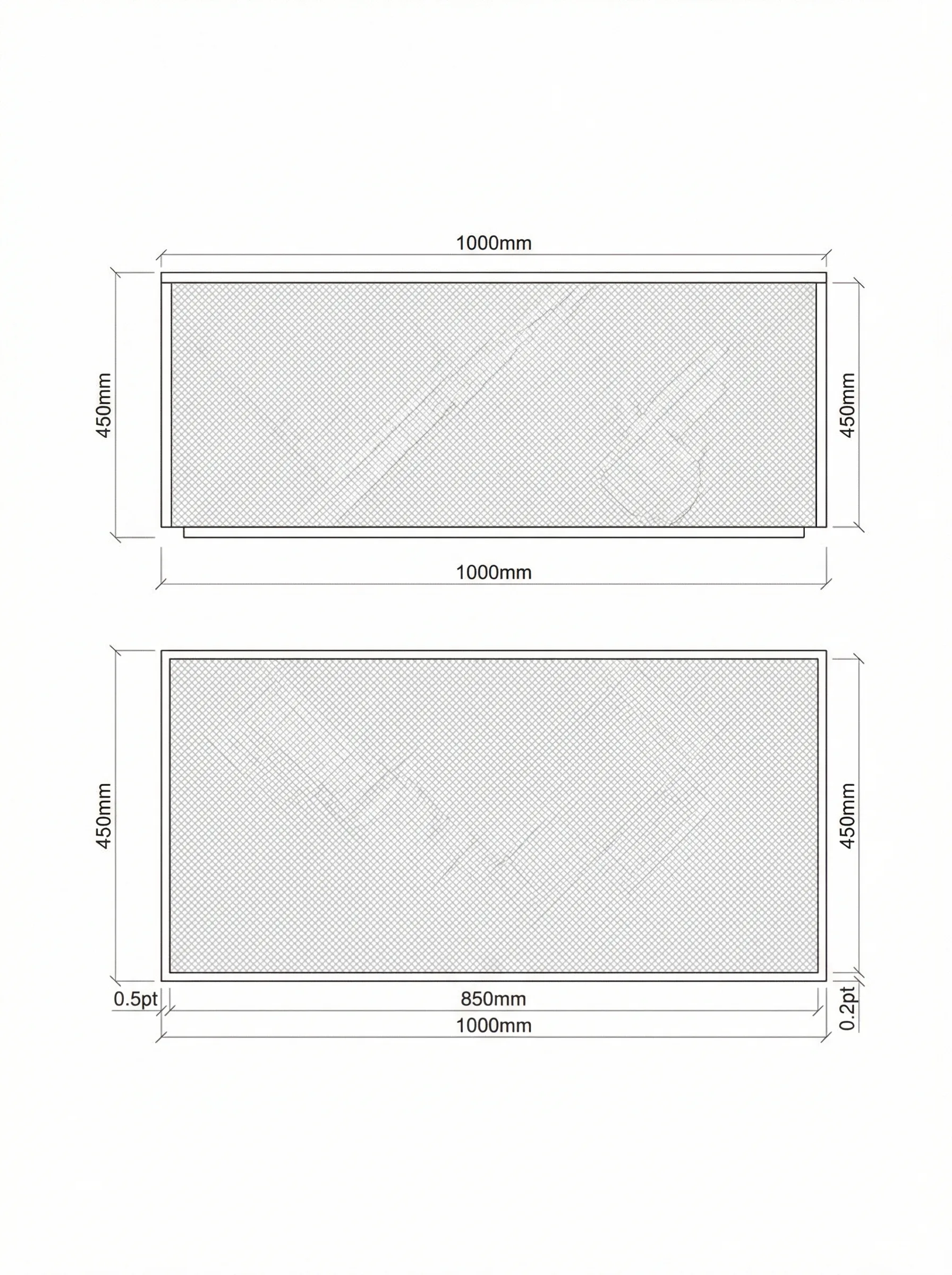 Basalto technical drawing