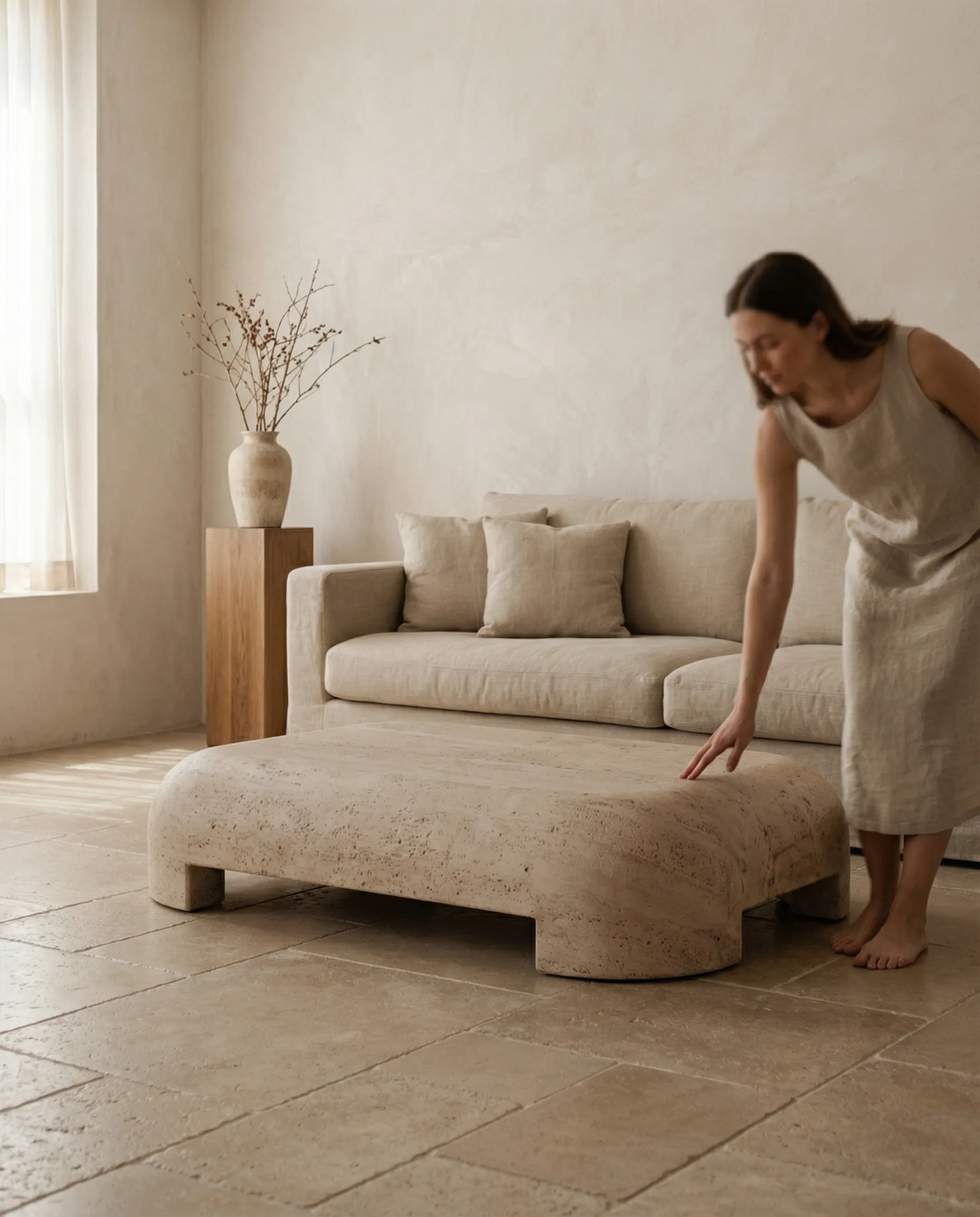 Tondo at human scale