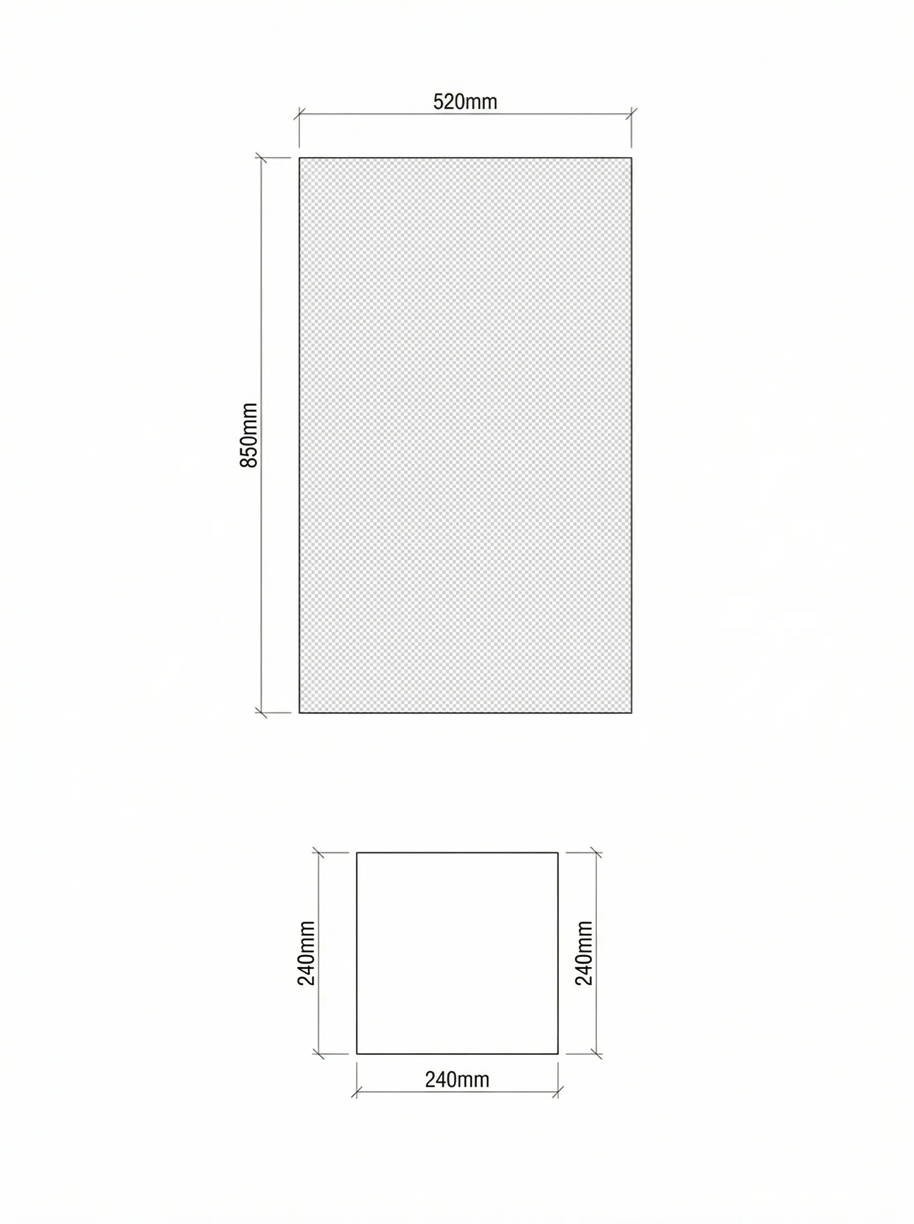 Tavola technical drawing