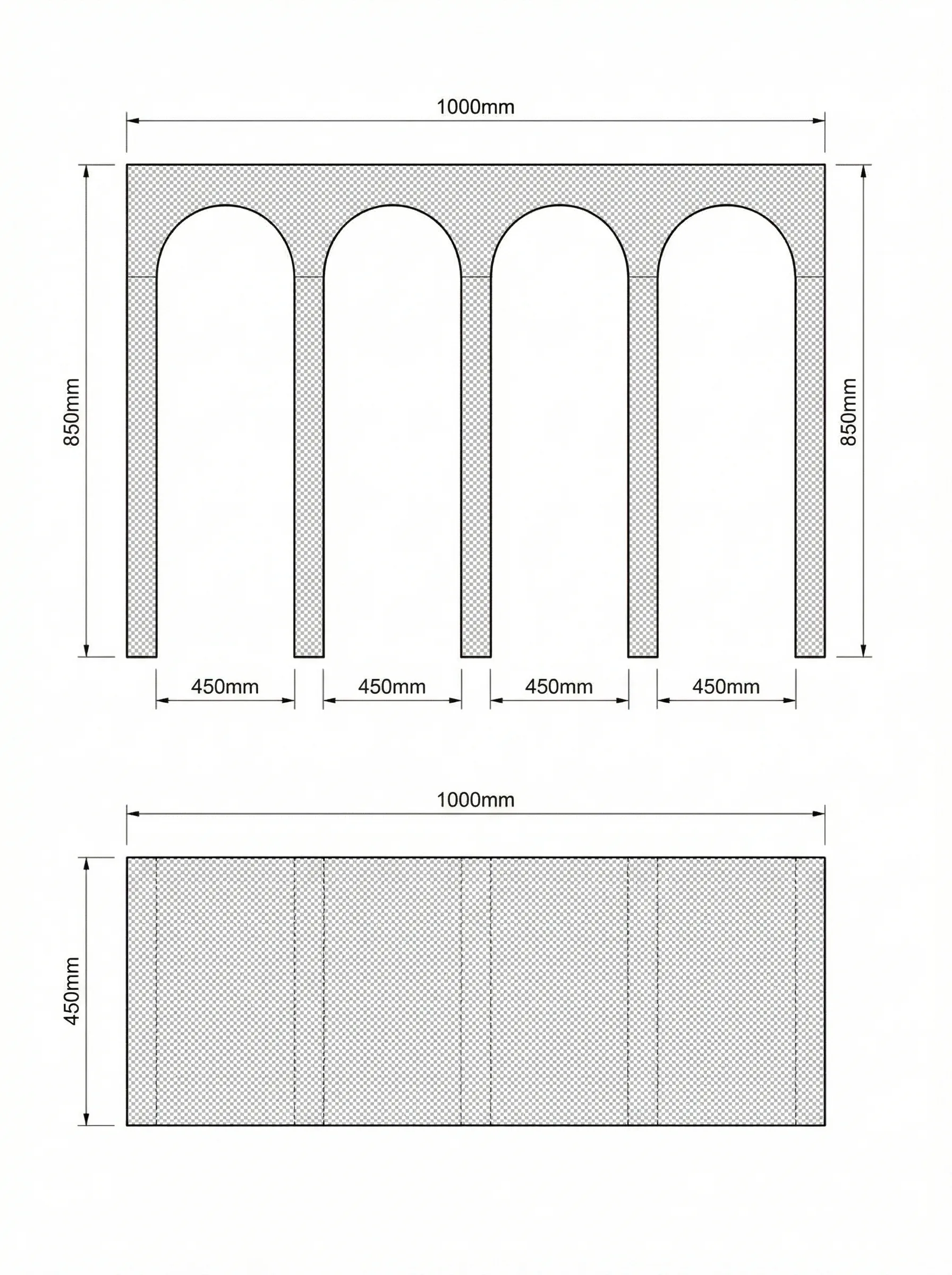Arcata technical drawing