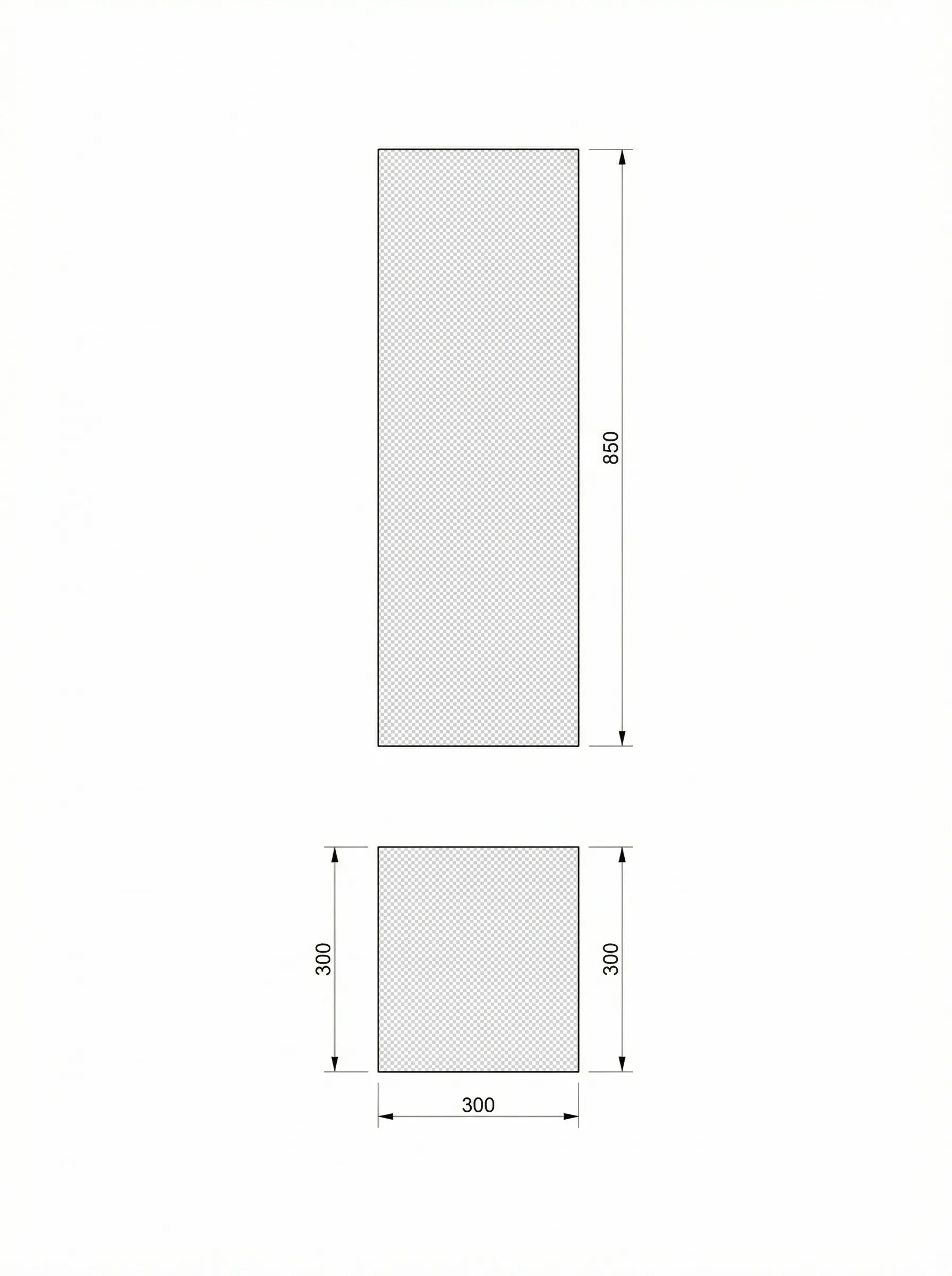 Obelisco technical drawing