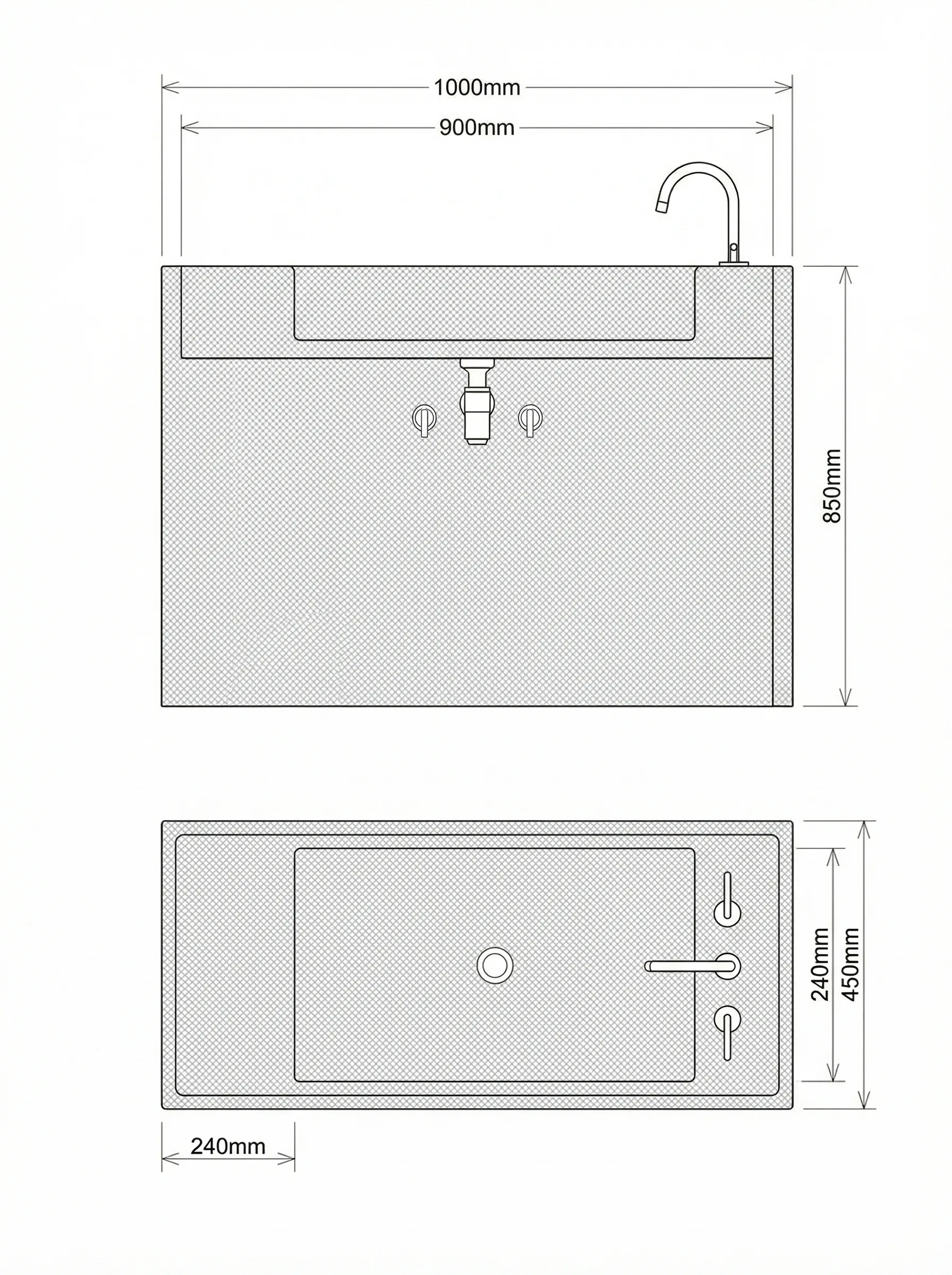 Canale technical drawing